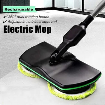 Spin Mop Cordless 180° Rotating Head Rechargeable Battery