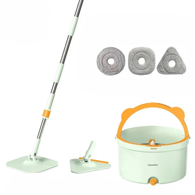 Spin Mop Microfiber 360 Degree Dirty Separation Bucket