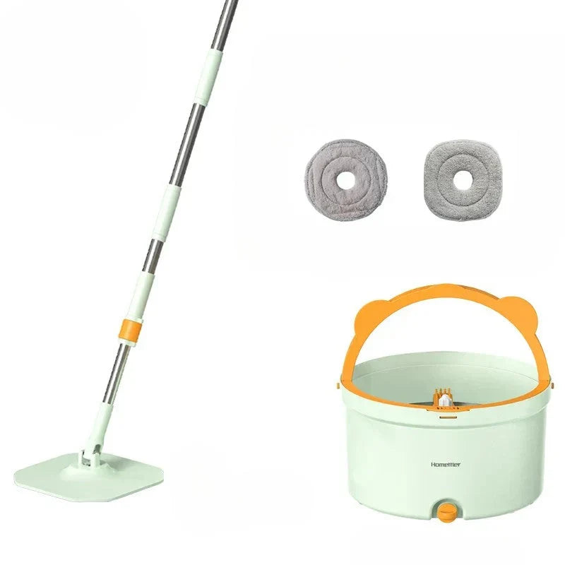 Spin Mop Microfiber 360 Degree Dirty Separation Bucket