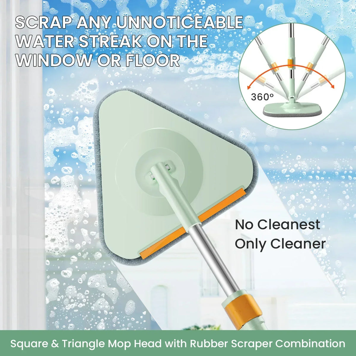 Spin Mop Microfiber 360 Degree Dirty Separation Bucket