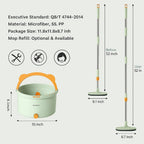 Spin Mop Microfiber 360 Degree Dirty Separation Bucket