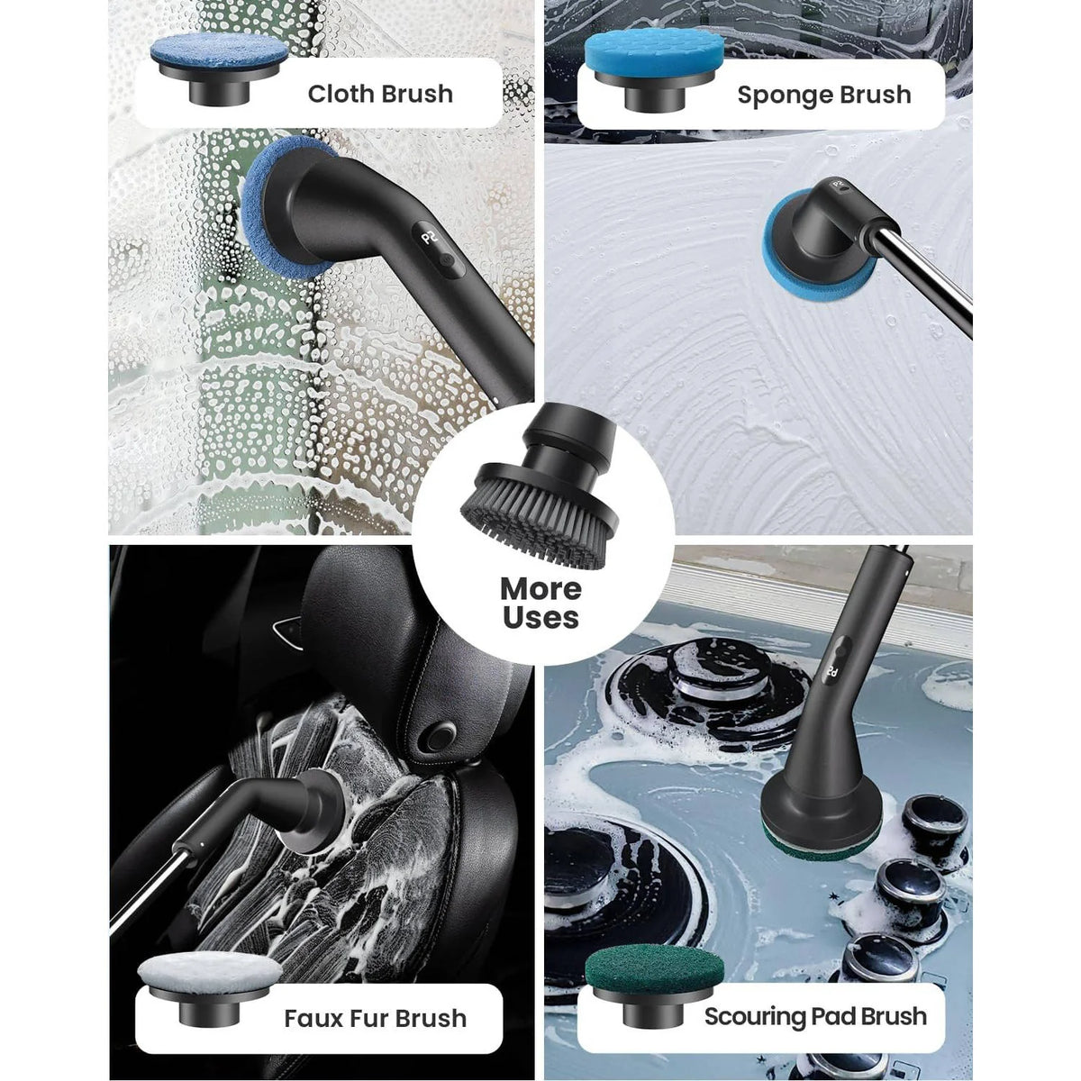 Spin Scrubber Cordless Extendable Handle 90 Minute Runtime