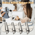 Spiral Hemmer Foot Set Stainless Steel 8-Piece