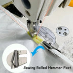 Spiral Hemmer Foot Set Stainless Steel 8-Piece
