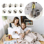 Spiral Hemmer Foot Set Stainless Steel 8-Piece