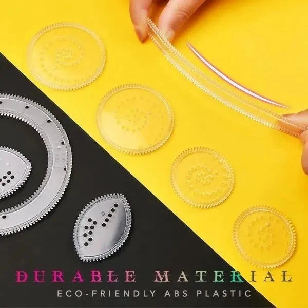 Spirograph Set 22 Piece Transparent Gears & Templates