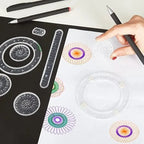 Spirograph Set 22 Piece Transparent Gears & Templates
