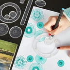 Spirograph Set 22 Piece Transparent Gears & Templates