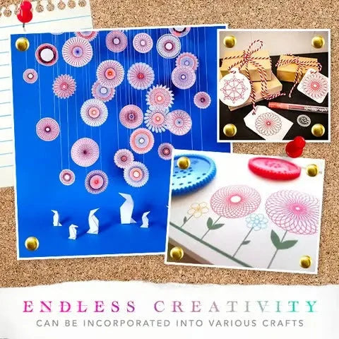 Spirograph Set 22 Piece Transparent Gears & Templates