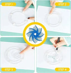 Spirograph Set 22 Piece Transparent Gears & Templates