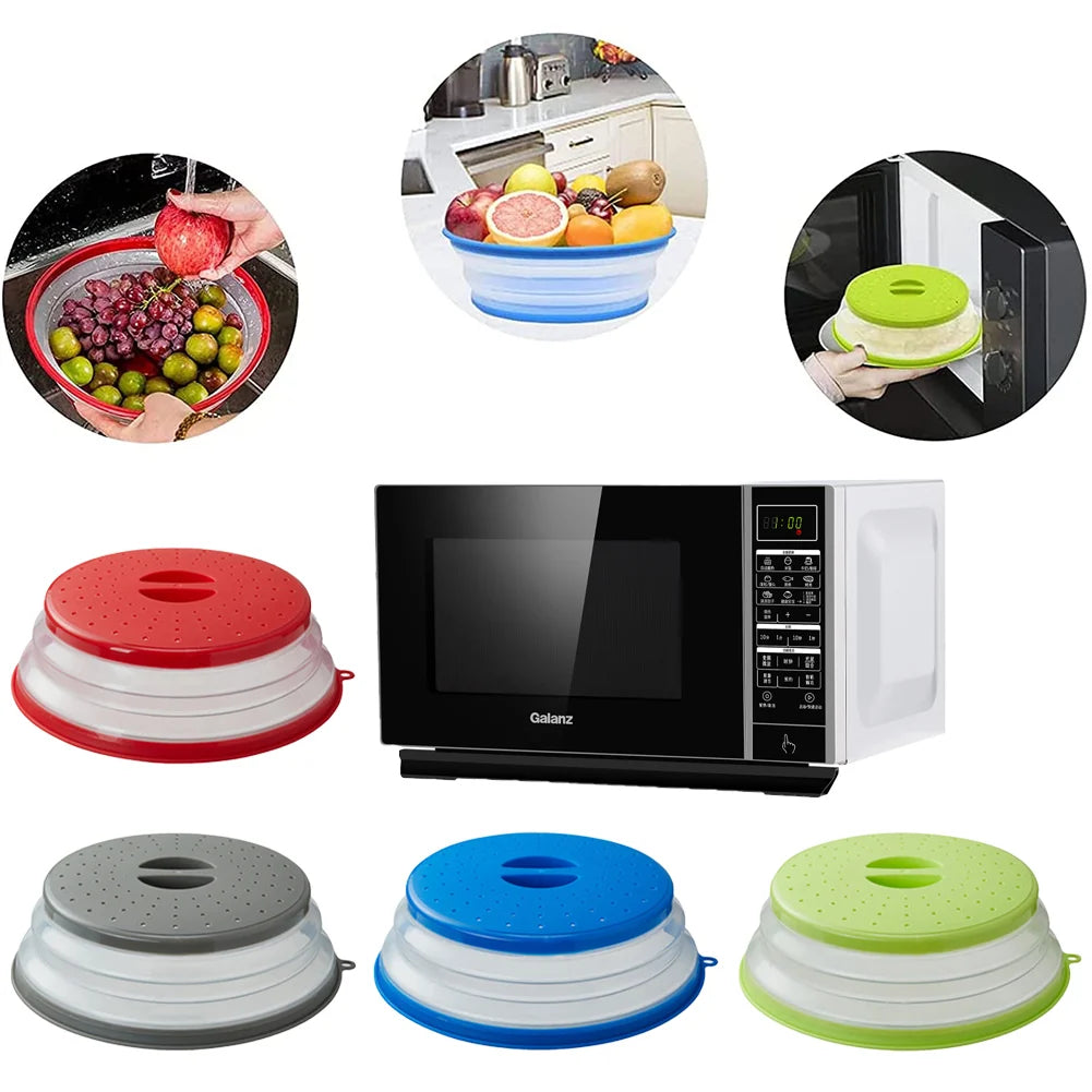 Splatter Cover Folding Food-Grade Silicone Heat-Resistant