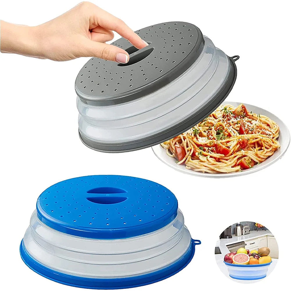 Splatter Cover Folding Food-Grade Silicone Heat-Resistant