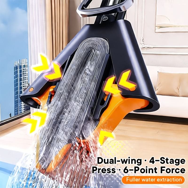Sponge Mop Highly Absorbent Easy Wringing Includes Replacement Heads
