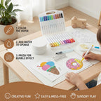 Sponge Stamping Set Bubble Texture Assorted Shapes