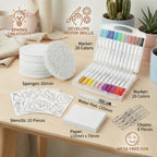 Sponge Stamping Set Bubble Texture Assorted Shapes