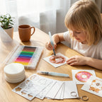 Sponge Stamping Set Bubble Texture Assorted Shapes