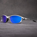 Sport Sunglasses Polarized Red Mirror Lenses UV400 Aluminum Frame