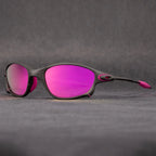 Sport Sunglasses Polarized Red Mirror Lenses UV400 Aluminum Frame