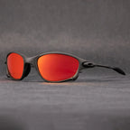 Sport Sunglasses Polarized Red Mirror Lenses UV400 Aluminum Frame