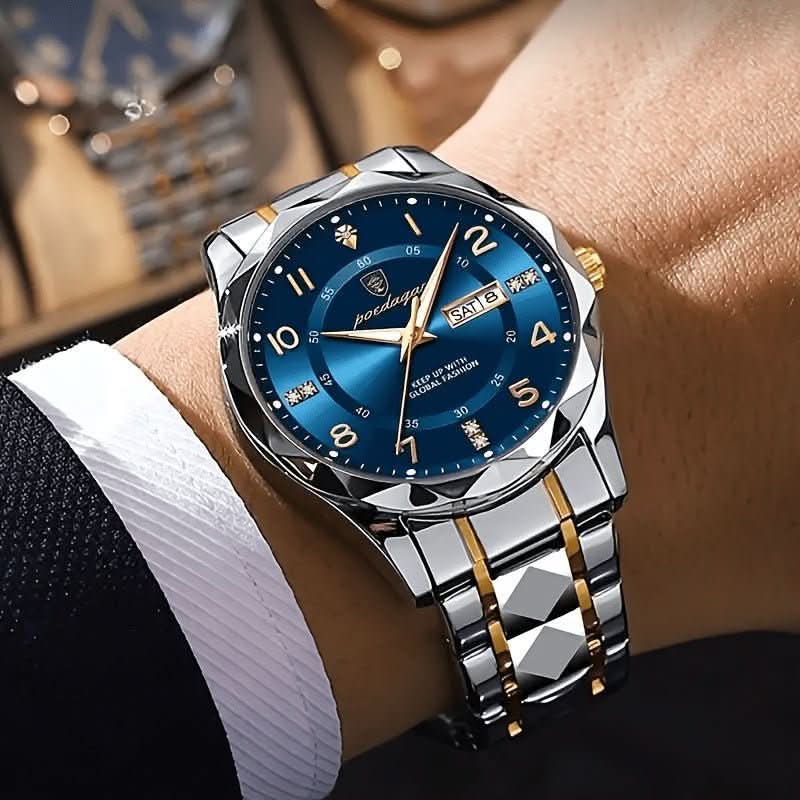 Sport Watch Titanium Case Scratch-Resistant Glass Waterproof 165 Feet