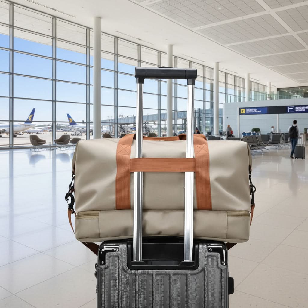 Sports And Travel Bag Shoe Compartment Wet-Dry Separation