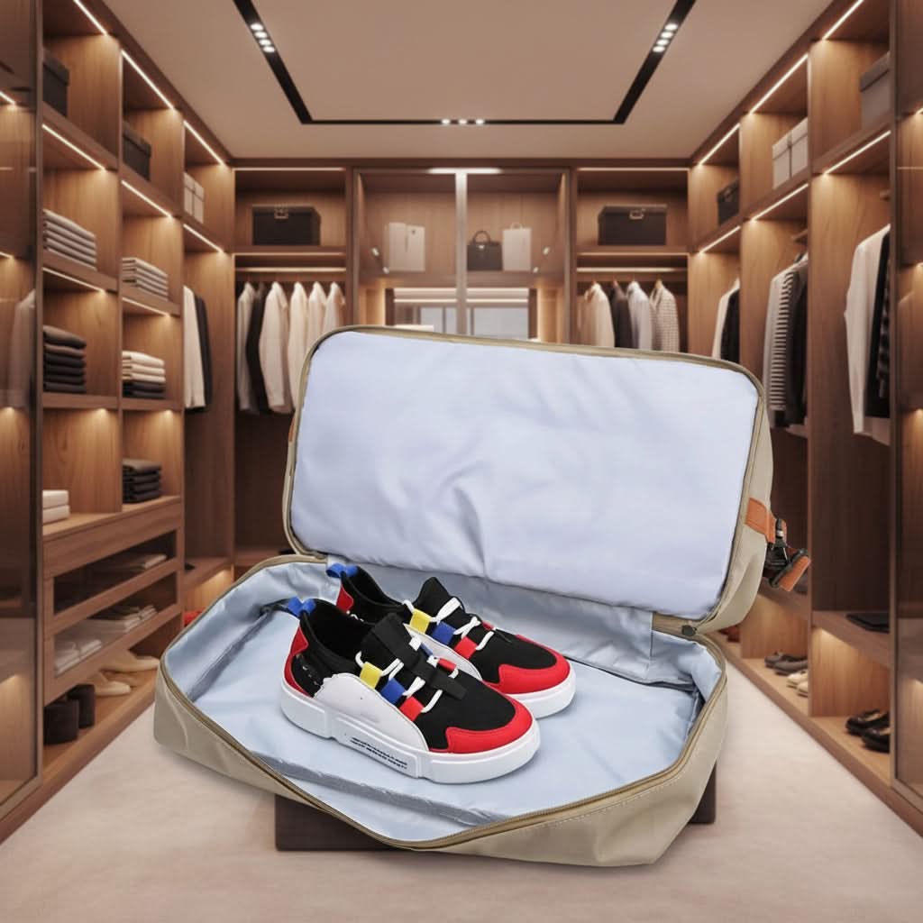 Sports And Travel Bag Shoe Compartment Wet-Dry Separation