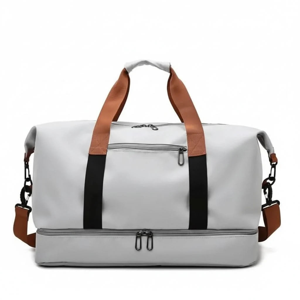 Sports And Travel Bag Shoe Compartment Wet-Dry Separation