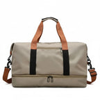 Sports And Travel Bag Shoe Compartment Wet-Dry Separation