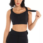 Sports Bra High-Impact Front-Zip Moisture-Wicking