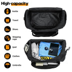 Sports Duffel Bag Shoe Compartment Wear-Resistant Fabric Adjustable Strap