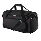 Sports Duffel Bag Shoe Compartment Wear-Resistant Fabric Adjustable Strap