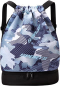Sports Duffle Bag Separate Shoe Compartment Adjustable Strap