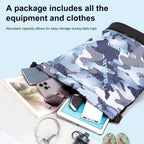 Sports Duffle Bag Separate Shoe Compartment Adjustable Strap