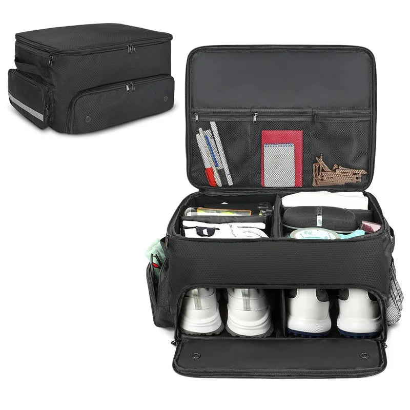 Sports Gear Organizer Zippered Multi-Compartment Lightweight & Durable