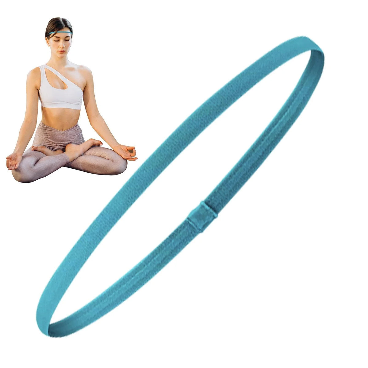 Sports Headbands Non-Slip Nylon & Spandex Set of 4