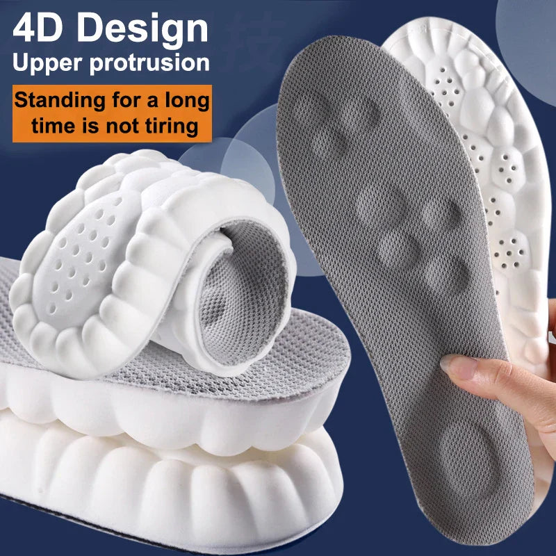 Sports Insoles Arch Support & Shock-Absorbing Breathable Latex