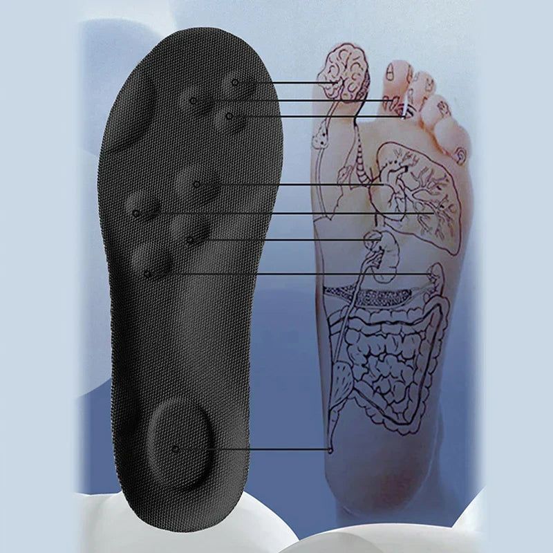 Sports Insoles Arch Support & Shock-Absorbing Breathable Latex