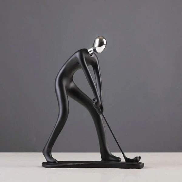 Sports Sculpture Handcrafted Resin Minimalist Design