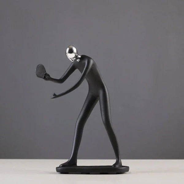 Sports Sculpture Handcrafted Resin Minimalist Design