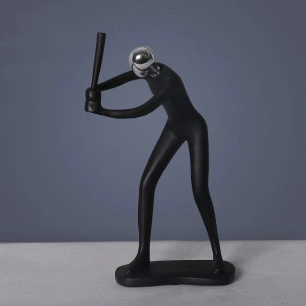 Sports Sculpture Handcrafted Resin Minimalist Design