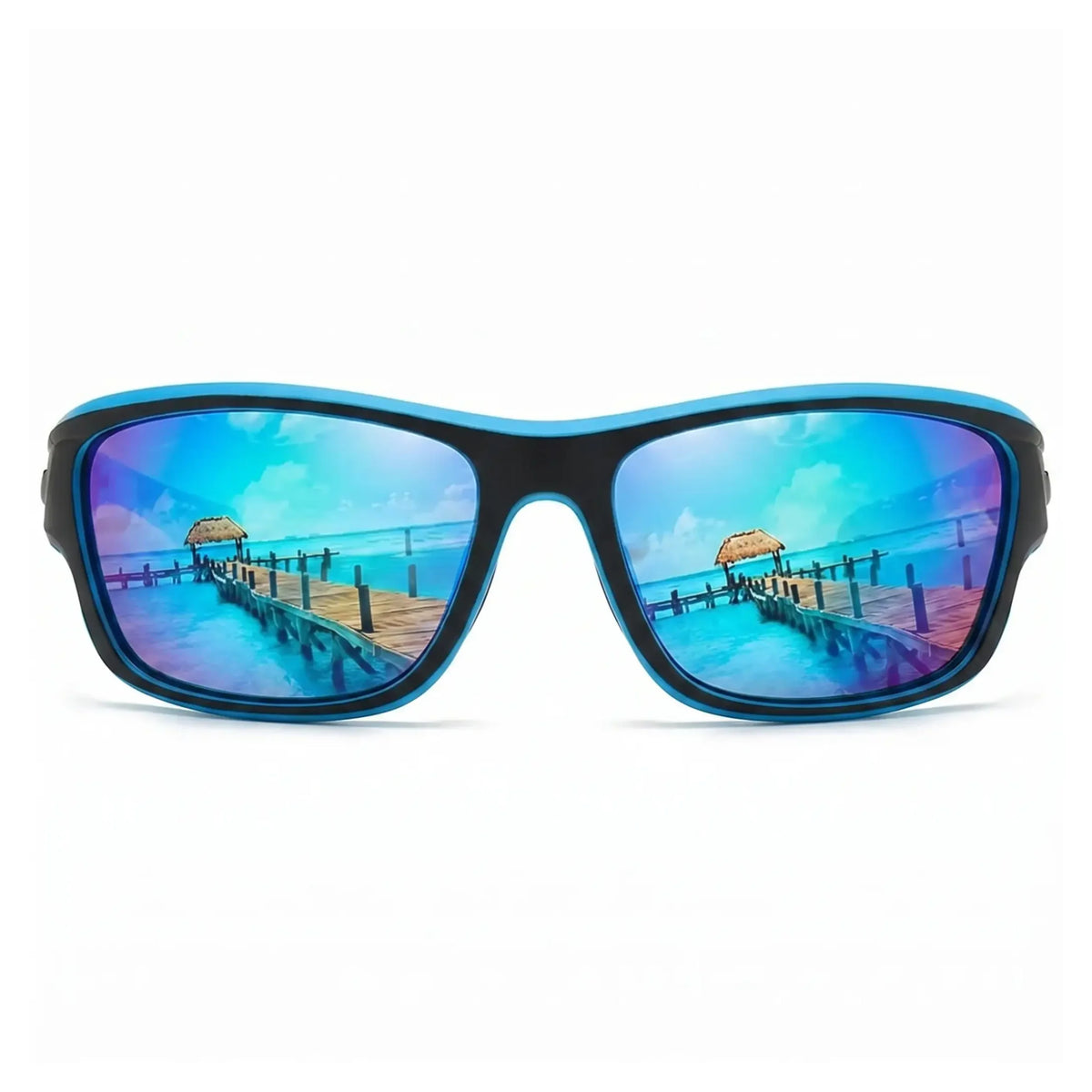 Sports Sunglasses Polarized UV Protection Wrap-Around Neck Cord