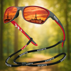 Sports Sunglasses Polarized UV400 Lightweight Wrap-Around