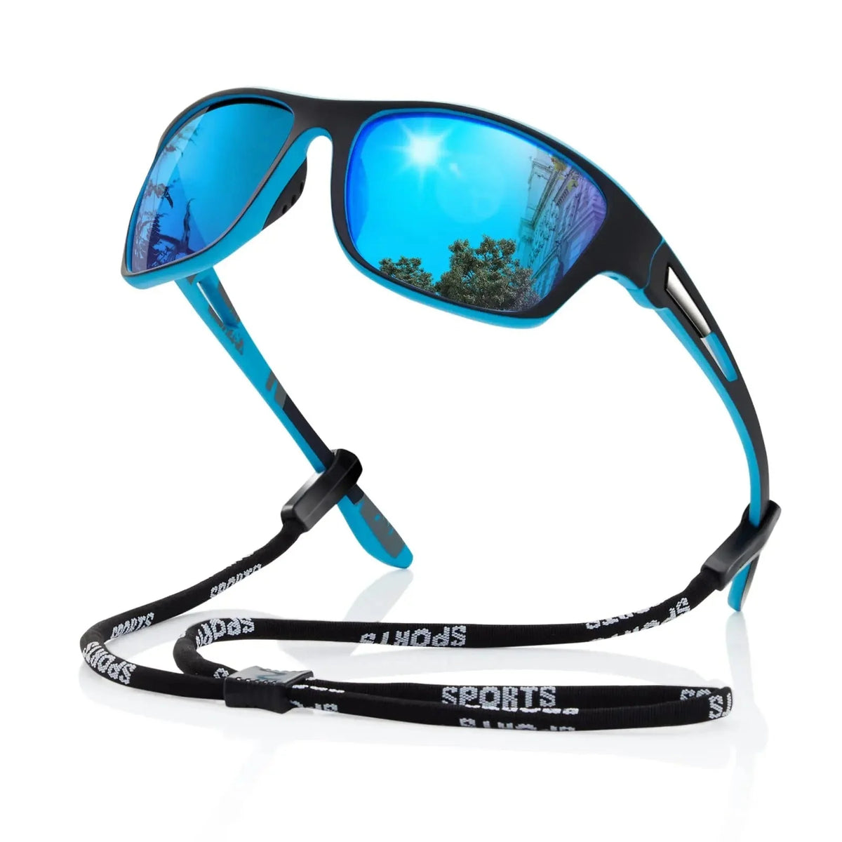 Sports Sunglasses Polarized UV400 Lightweight Wrap-Around