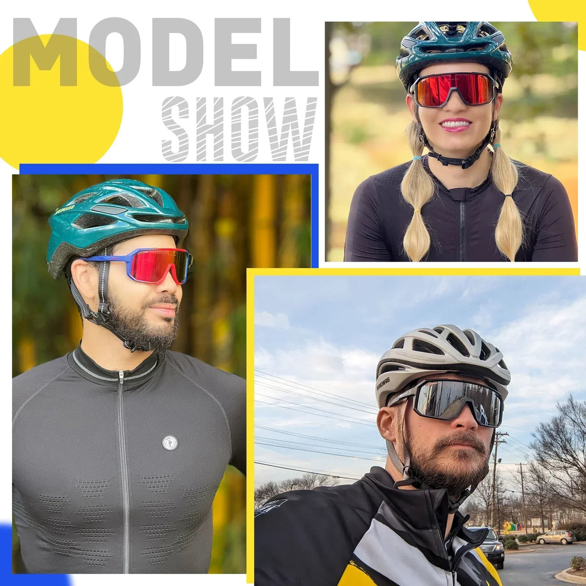 Sports Sunglasses UV400 Ultralight TR90 Frame