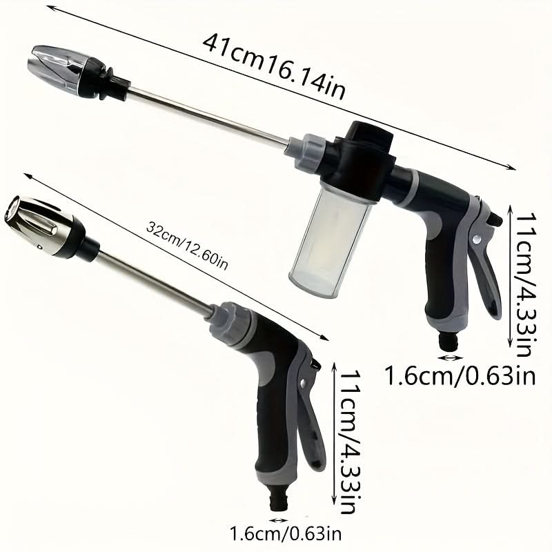 Spray Gun High-Pressure Ergonomic Handle Fits 3/4 Inch Hose