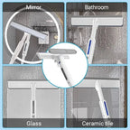 Spray Mop Built-In Spray Trigger Silicone Scraper Retractable Handle