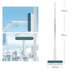 Spray Mop Built-In Spray Trigger Silicone Scraper Retractable Handle