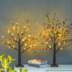 Spring Tree Warm White LED Battery-Powered Flexible Branches