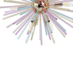 Sputnik Chandelier 12-Light Dimmable Rainbow Brass