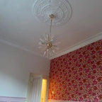 Sputnik Chandelier 12-Light Dimmable Rainbow Brass